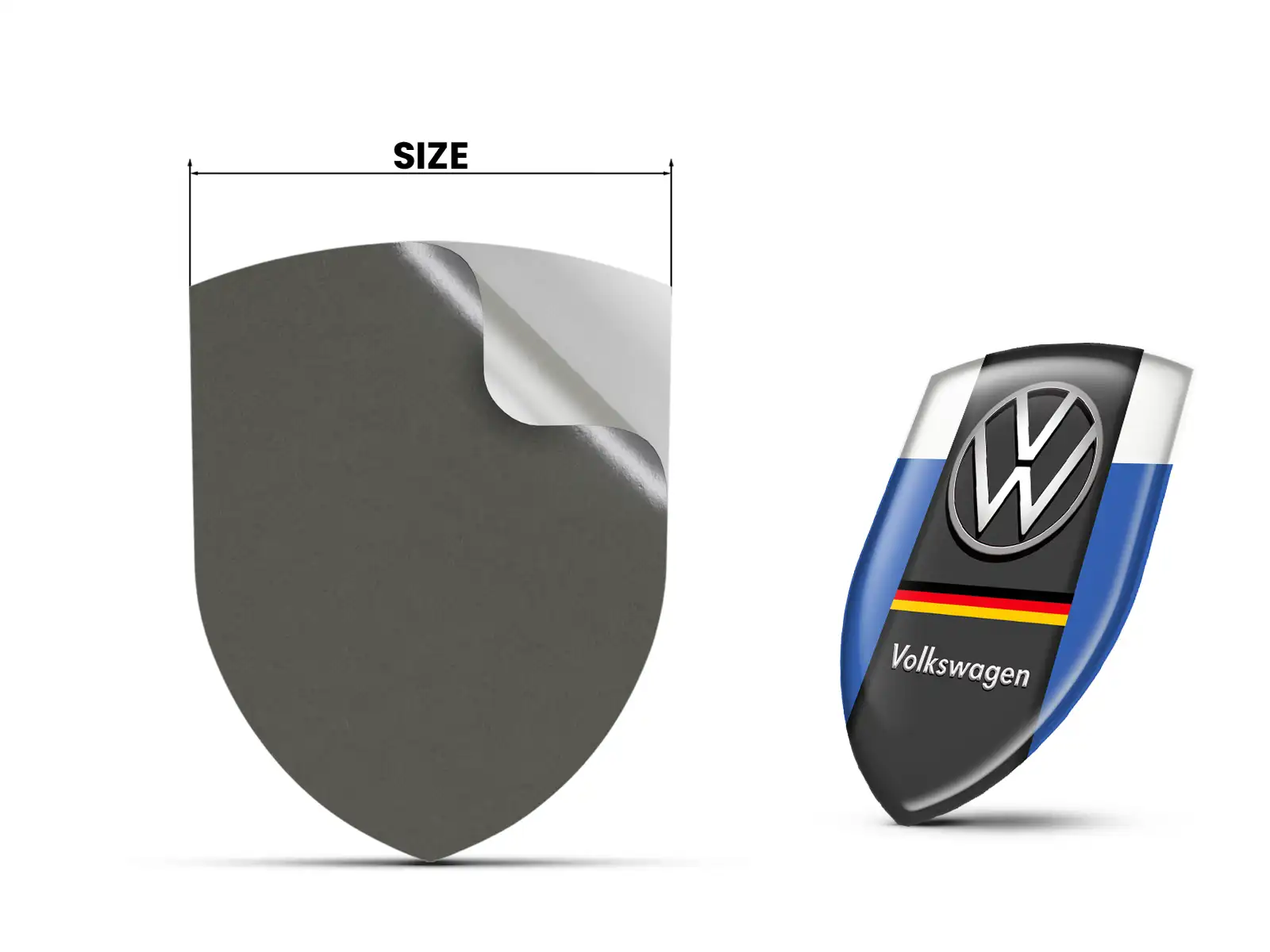 VW Vinilos Traseros Autos Estilo Alta Gama Resistentes